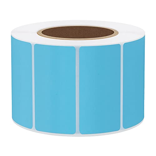 Hybsk 2x1 inch Color Direct Thermal Labels for Shipping, Barcodes, Address, Compatible with Rollo Label Printer & Zebra Desktop Printers (2"x1",Light Blue) - color: 1 Roll Light Blue, size: 2"x1"