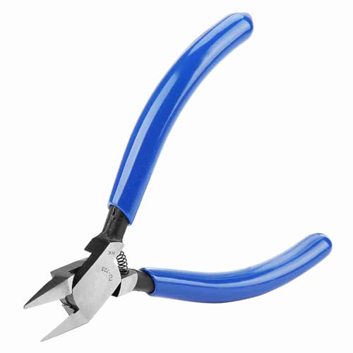 Wire Cutter Electric Wire Clipper, 4 Inches Cable Wire Flush Cutter, Side Cutter Diagonal Wire Cutting Pliers, Small Wire Cutters for Electronics Crafts Artificial Flowers Fencing Chicken Wire