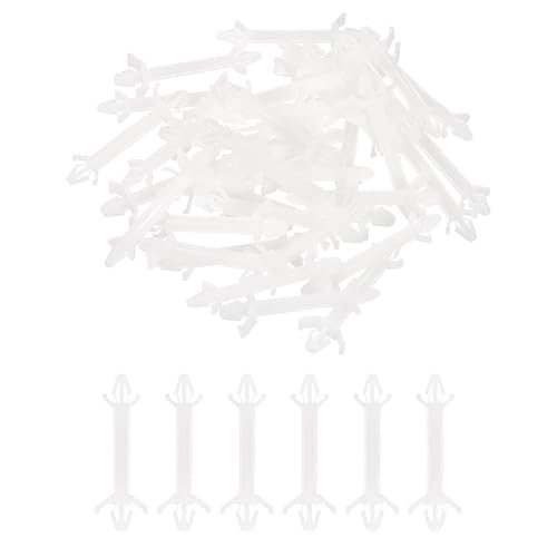 PATIKIL 60PCS PCB Board Isolation Column, Nylon Reverse Locking Circuit Board Clips Standoff Double Head Insulation Bracket Support Height 28.7mm /1.13" - size: 28.7mm /1.13"