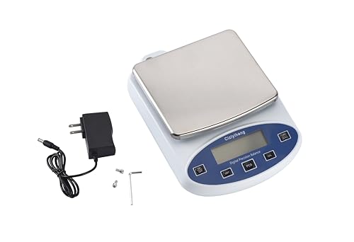 Lab Scale Balance Electronic Scales 5000g*0.01g high Precision Laboratory Digital Analytical Balance Gram Scale 0.01g Accuracy Digital Scientific Scale【Includes 500g*2 Weights】