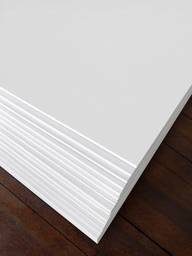 White Foam Board 11.7 x 16.5 – 15 Pack, 3/16" (5mm) Thick Foam Core Poster Board Sheets for Art, Crafts, Vision Board, School Projects, Presentations & Signs