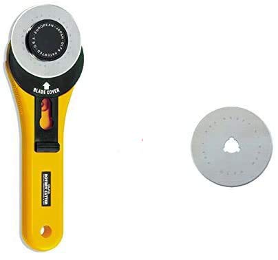 The maximum sharpness / Made in Japan /OLFA 60 mm tungsten steel Big Rotary Cutter & 60mm Rotary Blade Refill, 1-Pack Value Set (with our shop original description of goods)