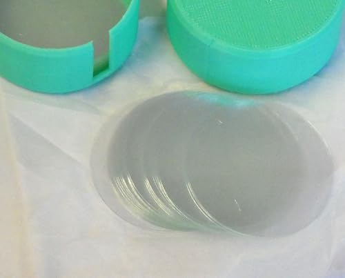 Round Glass Coverslips for Microscope Slides, Circular Cover Slip (Diameter 8 mm) - size: Diameter 8 mm