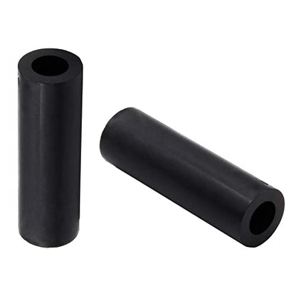 Yoohey 100Pcs M4 Rubber Spacer Black Plastic Spacers,1 Inch Nylon Rubber Wall Spacers for Electrical Screws Switch and Receptacle,7mm Outer Diameter,4.2mm Inner Diameter,Length 25mm