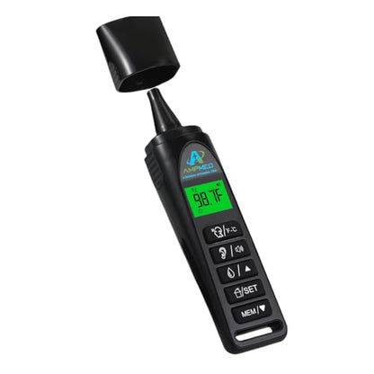 Medical Grade No-Touch Infrared Forehead Thermometer, Black - size: 5.75 in