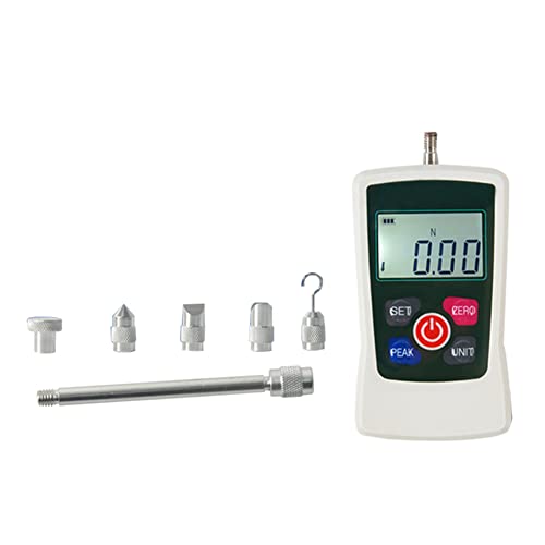 500N Digital Force Gauge Push and Pull Tester Meter with 4 Measurement Units N Kg Lb Oz, Automatic Backlight, Buzzer Alarm Function,1% Accuracy - size: 500N
