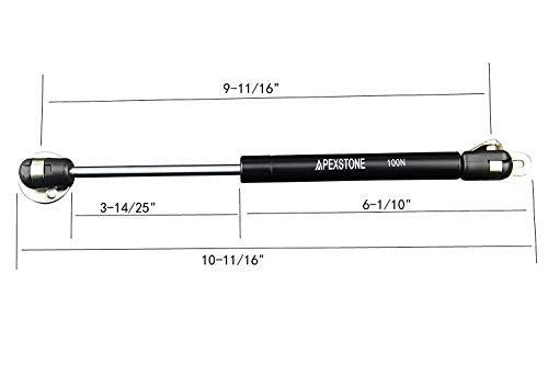 100N/22.5lb Gas Struts 10 Inch Lift Supports Gas Spring Lid Support Gas Shocks for RV Cabinets, Tool Boxes, Furniture Doors, Set of 4 - size: 10 inches