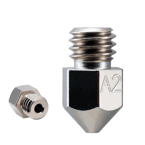 Microswiss MK8 Plated A2 Tool Steel Wear Resistant Nozzle Compatible with (MakerBot, CraftBot, Creality, CR10, Ender 3, Ender 5, Tevo Tornado) (Value Pack (.4mm, 6mm, 8mm)) - size: Value Pack ( .4mm , .6mm , .8mm )