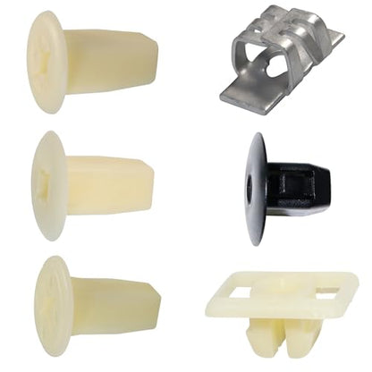240pcs License Plate & Headlight Bezel Nylon Nut Fender Liner Screw Grommet - size: 24 Size 240pcs A