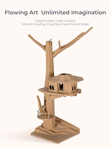 Creality Wood Filament PLA 1.75 mm, Smooth Silk Texture, 1kg(2.2lbs)/Spool for 3D Printer - color: 1kg Wood