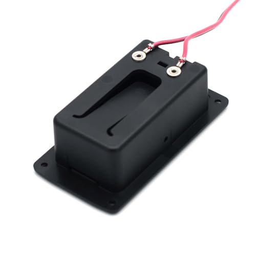 9 Volt Battery Box with Switch Leads Battery Box Suitable for Pickups and Violins - size: 72x38.5x23mm