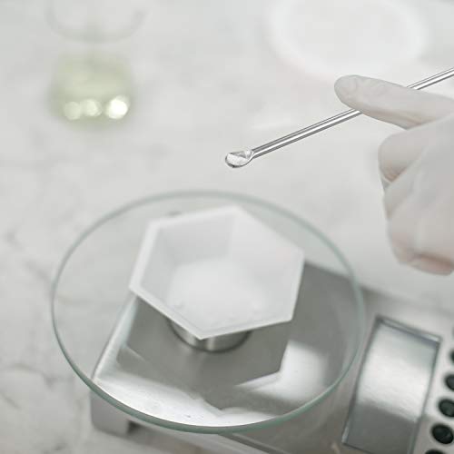 Boao 10 Pcs Stainless Steel Lab Spatulas Double Ended Sampling Scoop