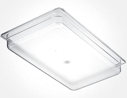 CURTA 6-Pack Full Size 2.5" Deep NSF Polycarbonate Food Pans | Dishwasher & Freezer Safe Clear Container for Prep Tables, Buffet, Salad Bar, Commercial & Home Kitchen - color: Full Size, size: 2-1/2" Deep