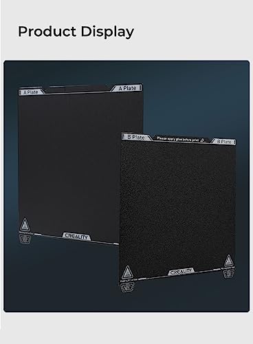 Creality Double-Sided Build Plate Kit 235 * 235mm, 3D Printer Bed Platform for Creality K1/Ender 5 S1/Ender 3/Ender 3 Pro/Ender 3 V2/Ender 3 S1 Pro/Ender 3 Neo, Black - style: K1C PEI Build Plate 235*235mm