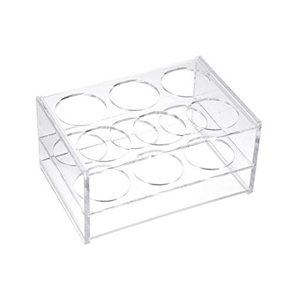 uxcell Tube Rack Polypropylene 6-Well Clear for 100ml
