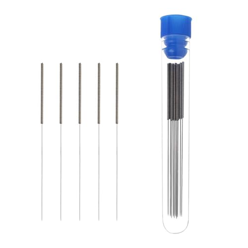 BORDSTRACT 3D Printer Nozzle Tool, Cleaning and Maintenance Kit, 5pcs 0.25mm Cleaning Needles for 0.25mm Nozzles, Quick and Easy Cleaning Material - size: 0.25