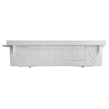 Legrand - OnQ 20 Inch Media Enclosure, Wifi Electrical Box, Cable Management Box for Distribution of Networking Service, Recessed Media Box Lets Signal Through, White, ENP2050-NA - size: 20 inch