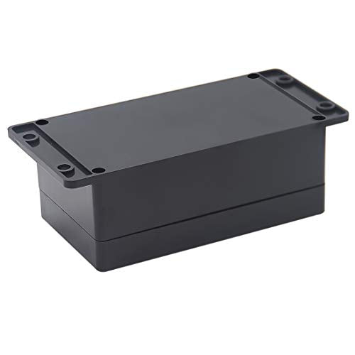 Project Box IP65 Waterproof Dustproof Junction Boxes ABS Plastic DIY Electronic Case,Indoor & Outdoor Electrical Power Cord Enclosure with Fixed Ear Black 6.22 x 3.54 x 2.36 inch(158x90x60mm)
