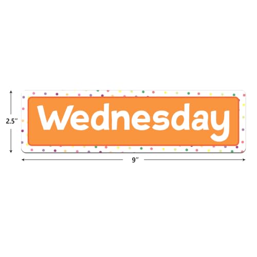 Fancy Land Days of The Week Magnets for Whiteboard Magnetic Week Labels