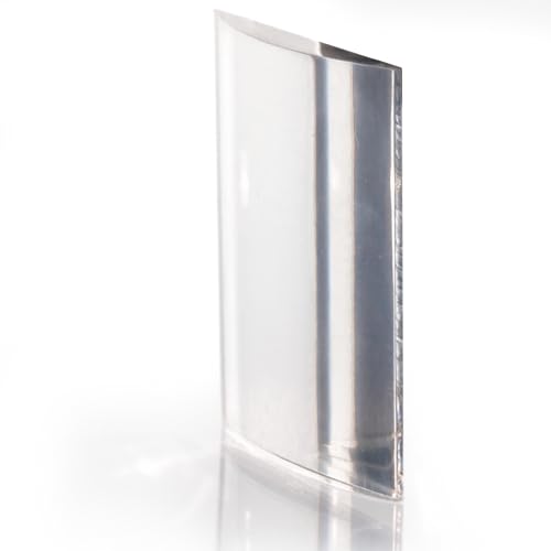 Eisco - Replacement Cylindrical Acrylic Lens for Ray Boxes, 2" x 1.75", Clear Lens for Optical Demonstrations, Refraction & Light Experiments, Classroom, Laboratory & Photography Use