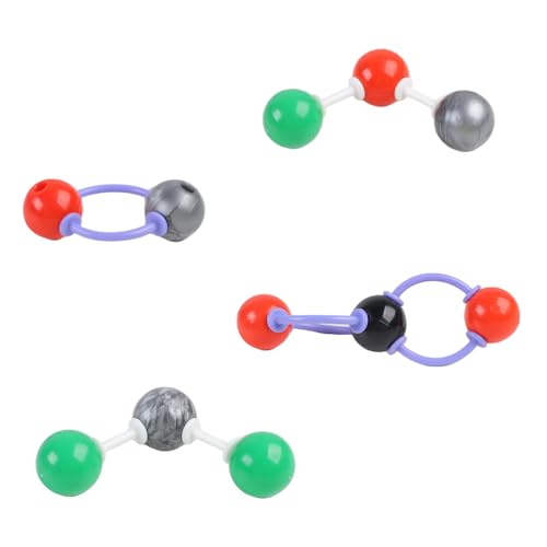 207pcs Chemistry Molecular Model Kit, 79 Atoms 18 Electron Cloud Orbitals 110 Links Bonds, Organic Chemistry Molecule Set For Middle, High School, College Educational, Learning Structure and Reactions