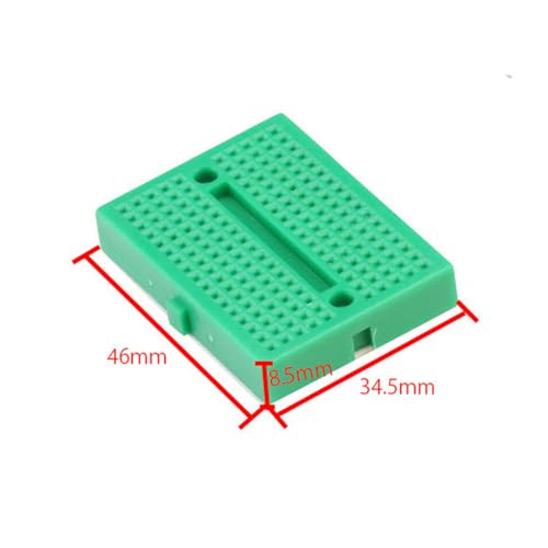 Sets of 7PCS Small Solderable Breadboard 170 Tie-Points Mini PCB Prototype Solderless Breadboards Bread Boards Circuits Jumper Board Kit for Arduino for Prototype Shield