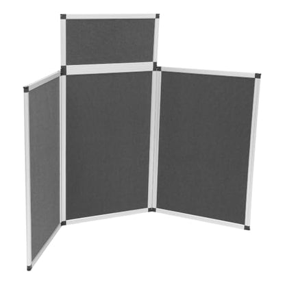 DYNAMI 70.9in Large Trifold Poster Board,360‑Degree Rotatable (Gray)
