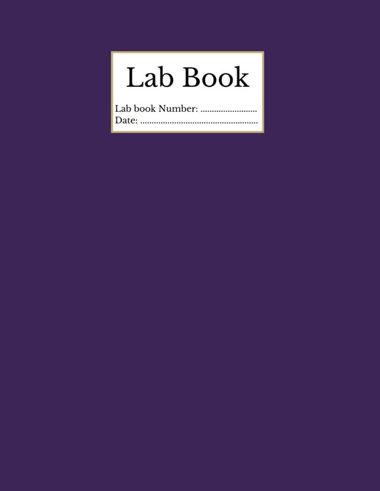 GLP Laboratory Notebook, A4, hardback and paperback, 150 pages, Scientist Journal Gift, Research log, multiple designs