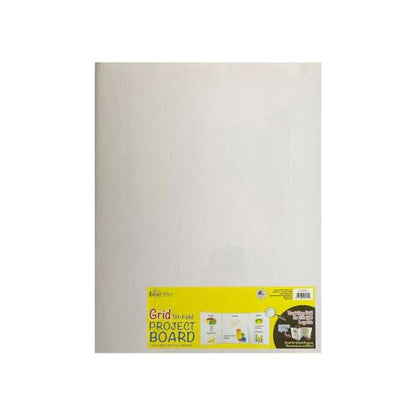 Tri-Fold Project Board 14 x 33 - color: White, size: 14" x 33", 1 Pack