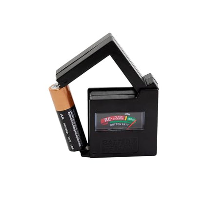 Dial Industries Battery Organizer Case with Tester for 12 AAA 12 AA 6C 4D - style: 12AAA, 12AA, 6C, 4D with Tester