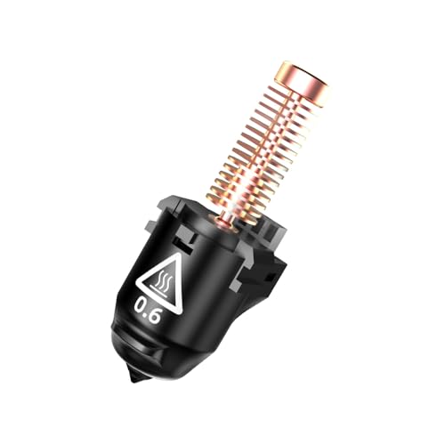 FLASHFORGE Adventurer 5M Series 3D Printer Nozzle Assembly, 3S Quick-Detachable Nozzle,Max 280℃ High Temperature & High Flow 32mm³/s Nozzle for Adventurer 5M/5M Pro 3D Printers(0.6mm) - style: 0.6mm for AD5M Series