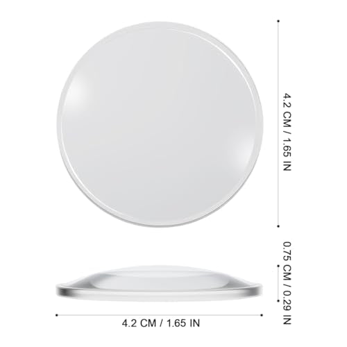 ULTECHNOVO Magnifying Glass Lenses Set 1.65 in Double Convex Lens 47X Portable Reading Magnifier for Seniors Jewelry Watch Map and Computer Repair