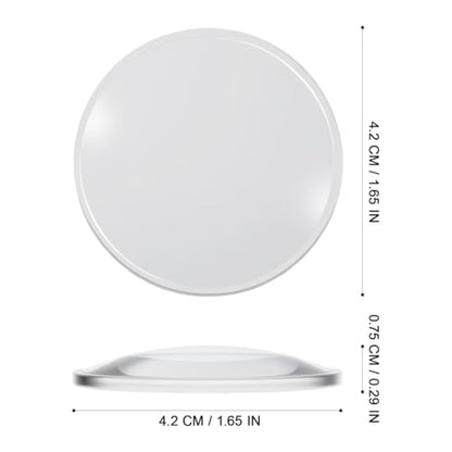 ULTECHNOVO Magnifying Glass Lenses Set 1.65 in Double Convex Lens 47X Portable Reading Magnifier for Seniors Jewelry Watch Map and Computer Repair