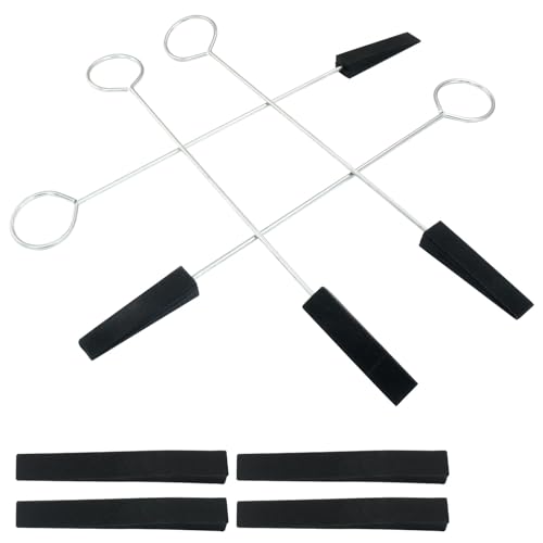 Piutouyar 8 Pack Black Rubber Piano Tuning Mute