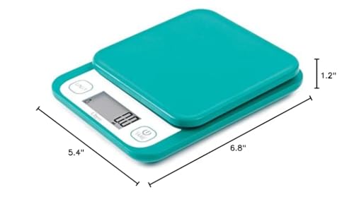 Ozeri® Garden and Kitchen Scale II with 420 Variable Graduation Technology® - color: Teal