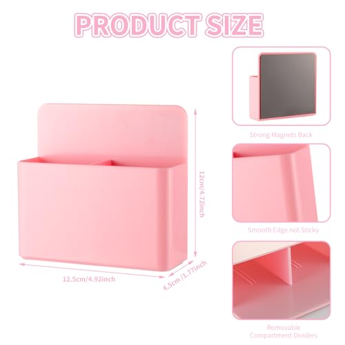 Camelmother 2Pcs Magnetic Dry Erase Marker Holder For Whiteboard Fridge - color: Pink