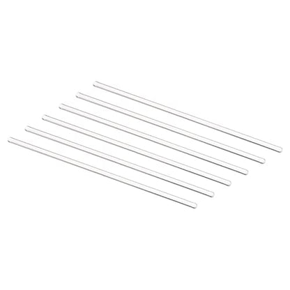 MECCANIXITY 3.3 Borosilicate Glass Stick 5.91" Length 4mm Dia Stir Rod Mixing Tools with Both Ends Round for Lab Kitchen Science 6Pcs - size: 5.91"