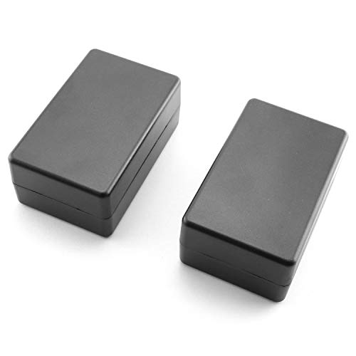 DGZZI Electrical Junction Box 4PCS Electric Plastic Black Waterproof Project Junction Case 3.15x1.97x1.38 inches(80x50x35mm) - size: 3.15" x 1.97" x 1.38"