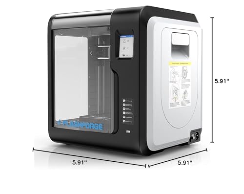 FLASHFORGE Adventurer 5M 3D Printer High Speed Max 600mm/s with Auto Leveling, 3-Second Nozzle Change, 220×220×220mm Printing, 280°C Direct Drive for Kids/Beginners/Home - color: AD5M