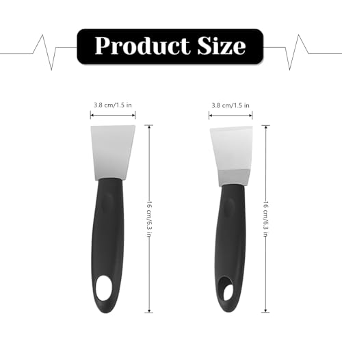 4 Pcs 3D Printer Scraper Tool Professional Stainless Steel 3D Printer Spatula with Straight & Curved Head and Ergonomic Handle for Effortless Model Stripping