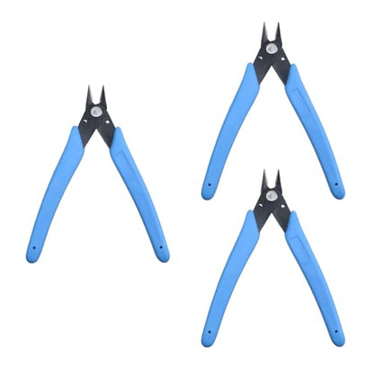 T Tulead 170ii Wire Flush Snips Micro Cutters Blue 3PCS - color: Blue