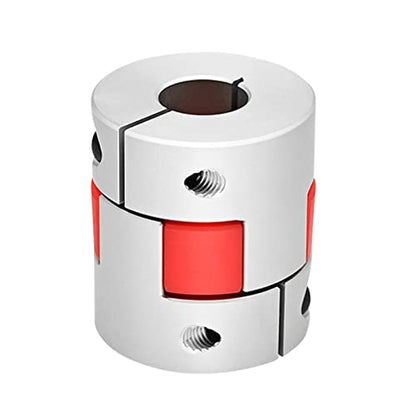 Upgrade D20*L25 Flexible Shaft Coupling 5mm to 10mm Aluminium Plum Connector Flexible Coupler for 3D Printer CNC Machine and Servo Stepped Motor - size: Bore 5mm to 10mm