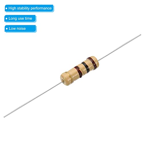 PATIKIL 1Watt 0.1-750 Ohm Resistor 300Pcs 30 Values Resistors 5% Tolerance