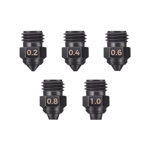 Sovol SV08 MAX 5Pcs Hardened Steel Nozzle Kit 0.2/0.4/0.6/0.8/1.0mm