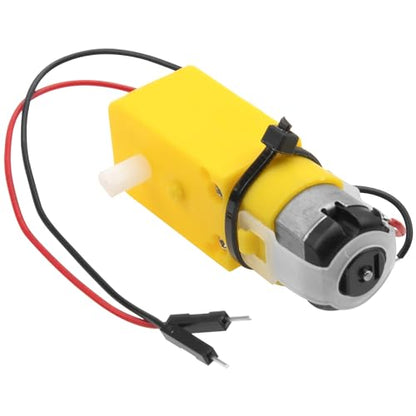 10Pcs Vgoohobby TT DC Gearbox Motor Dual Shaft 3-8V Gear Motors 200RPM Ratio 1:48 Shaft Motor with 2.54mm Wire for Arduino DIY Car Robot Toys