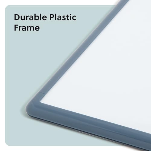 U Brands Dry Erase Whiteboard, 11" x 14", Small Whiteboard, Blue Frame - color: Blue
