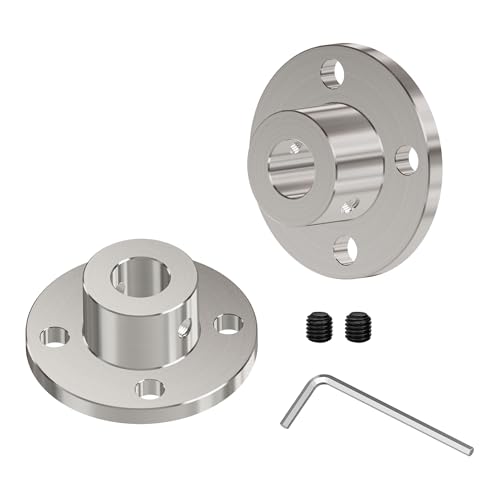 7mm Flange Shaft Coupling, Rigid Coupling - size: 7mm id-16mm od