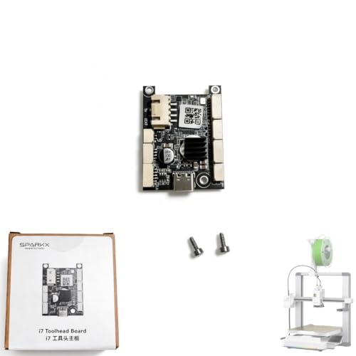 Creality Official SPARKX i7 Toolhead Board V08 Mainboard with Hotend Adapter Plate, Original Replacement for SPARKX i7 3D Printer - size: i7 Toolhead Board