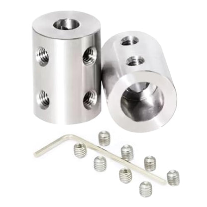 2PCS 5mm to 6mm Bore Rigid Coupling, L22 x D14 Set Screw Shaft Coupler Motor Connector Stainless Steel for 3D Printers, Motor Accessories, RC Boat Car Airplane - size: SRC-14x22-5x6