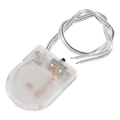 10pcs CR2032 Battery Holder Coin Cell Battery Holders 1x CR2032 Battery Holder Battery Storage Boxes Cover with On ON-Off Switch Socket Container Transparent - size: Transparent-10pcs